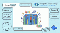 Hack with GDG S3 Hackathon Poster